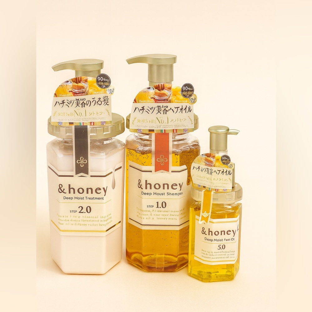 honey Deep Moist 3-Step Honey Haircare Set 🍯✨